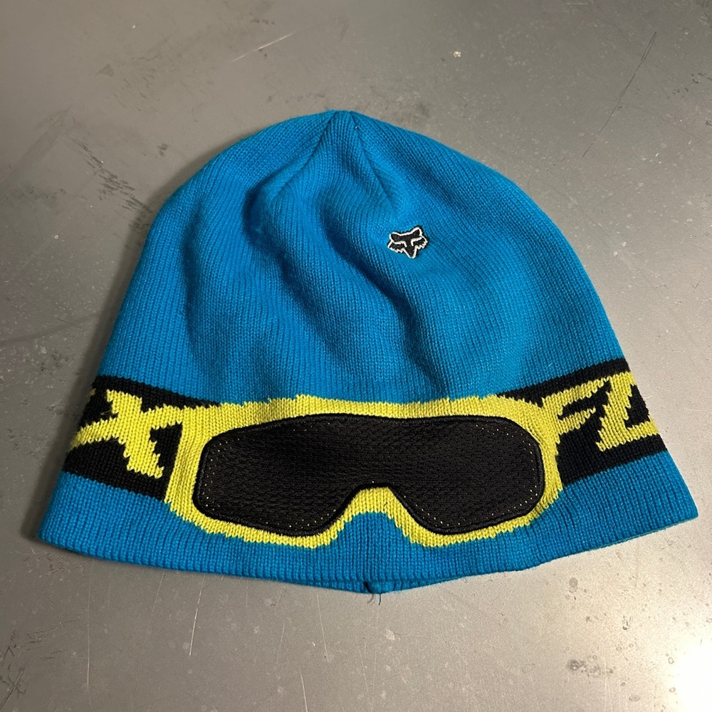 Fox head goggle beanie